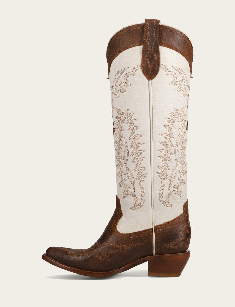 Sacha Feather Deco - Toffee White - Inside