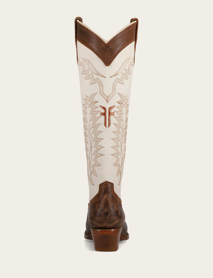 Sacha Feather Deco - Toffee White - Back
