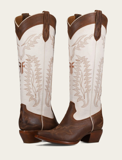 Sacha Feather Deco - Toffee White - Pair