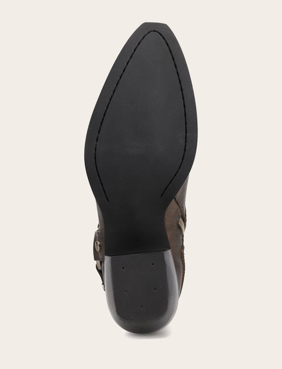 Sacha Multi Strap Bootie - Steel - Sole