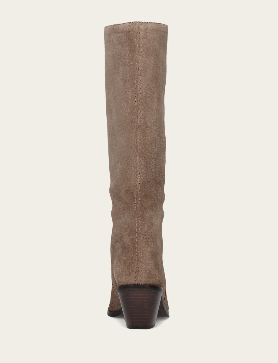 Sara Slouchy - Dark Taupe - Back