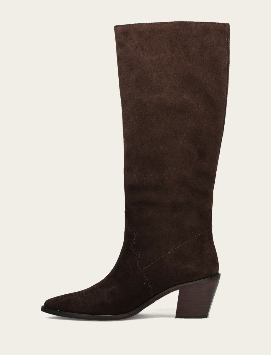 Sara Slouchy - Dark Brown - Inside