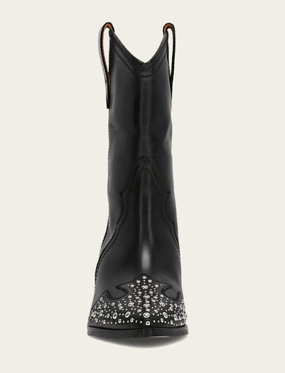 Sara Wingtip Stud - Black - Front