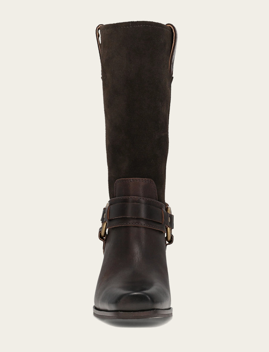 Shiloh Harness Belted - Dark Brown - Front