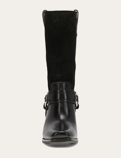 Shiloh Harness Belted - Black - Front