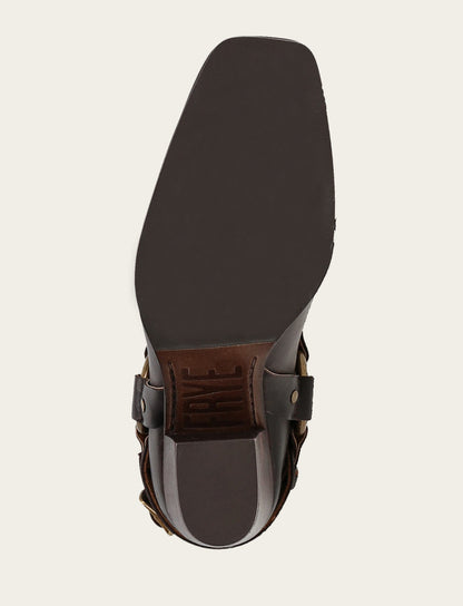 Shiloh Harness Belted - Dark Brown - Sole