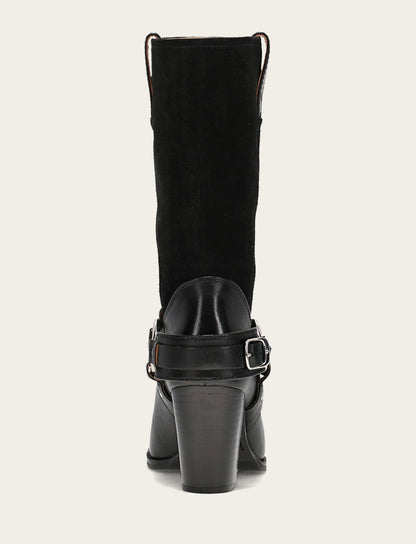 Shiloh Harness Belted - Black - Back