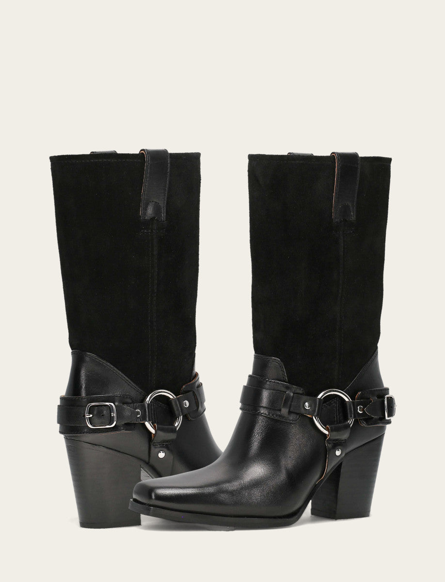 Shiloh Harness Belted - Black - Pair