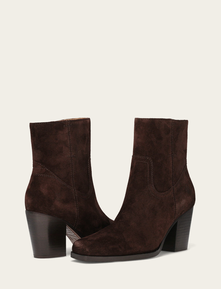 Shiloh Zip Bootie - Chocolate - Pair