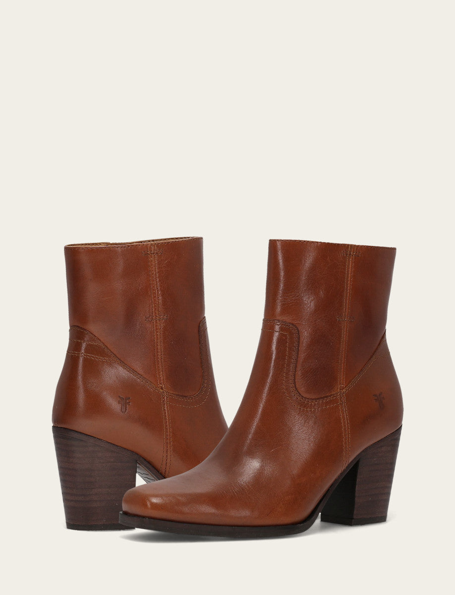 Shiloh Zip Bootie - Cinnamon - Pair