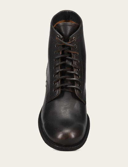Tyler Flex Lace Up - Antiqued Black - Top Down