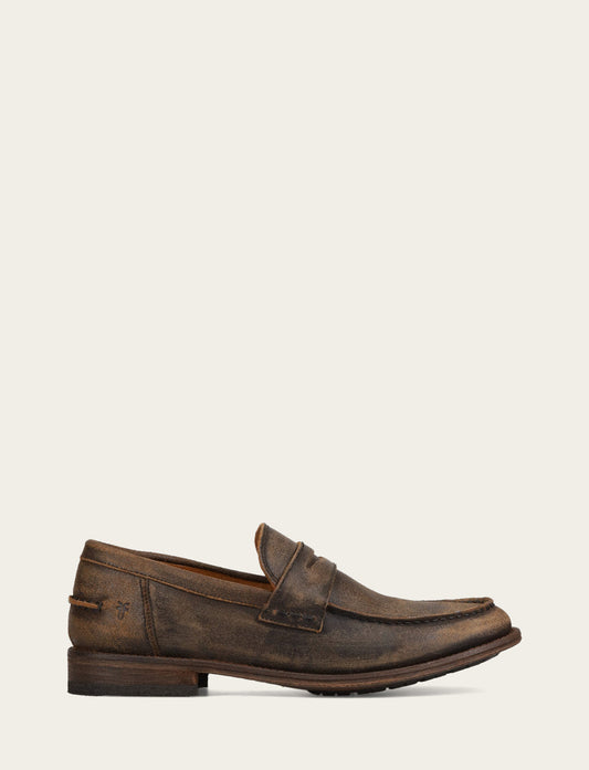 Tyler Flex Penny - Distressed Chocolate - Outside