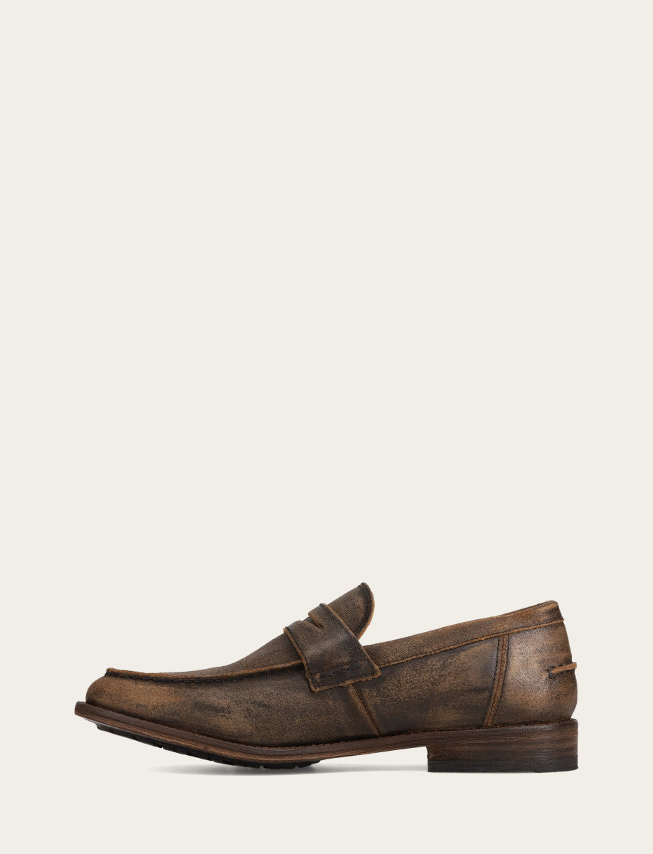 Tyler Flex Penny - Distressed Chocolate - Inside