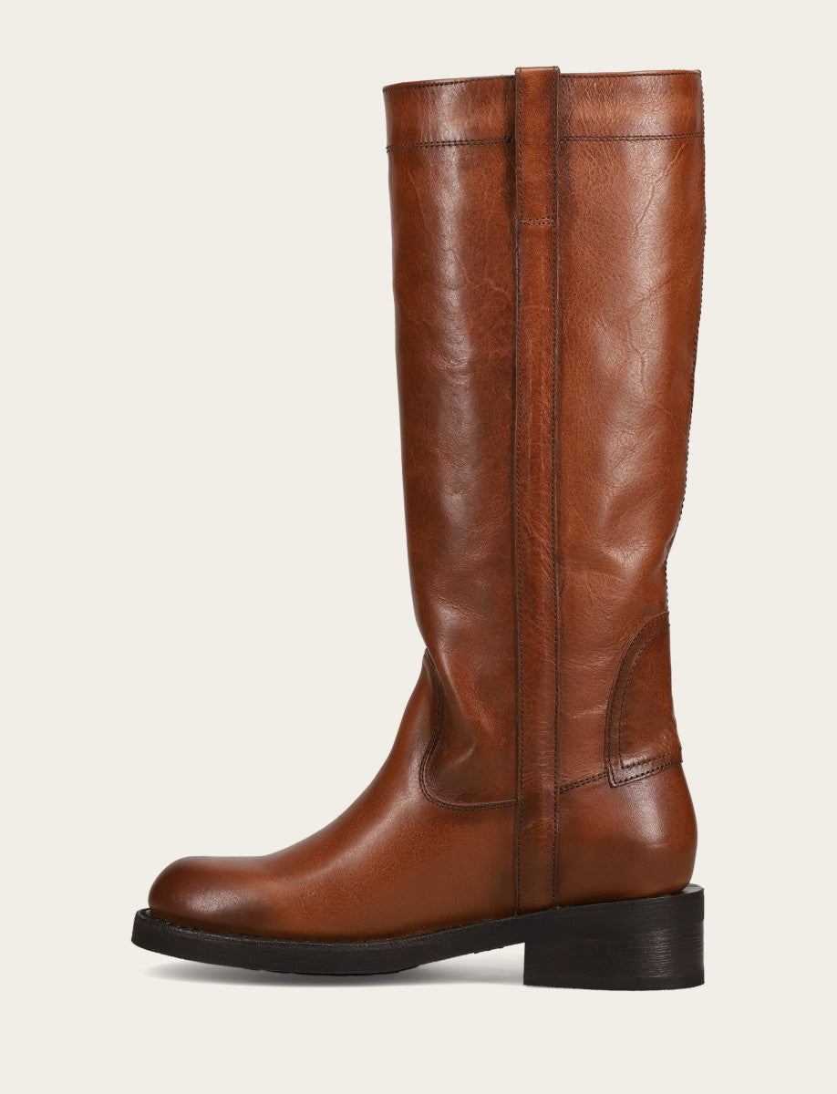 Viv Riding Boot - Whiskey - Inside